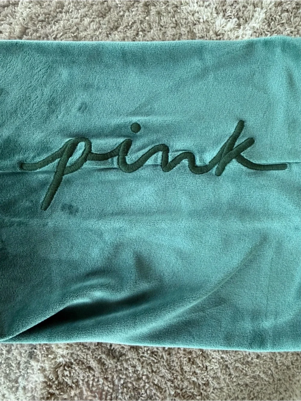 PINK Victoria's Secret Emerald Green Lounge Pants SZ S - Picture 2 of 10